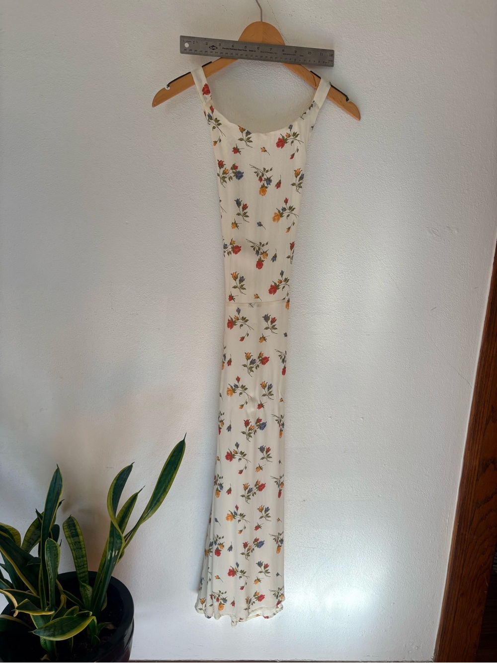Reformation Cream Floral Slip Dress - Elegant Sundress size 4
